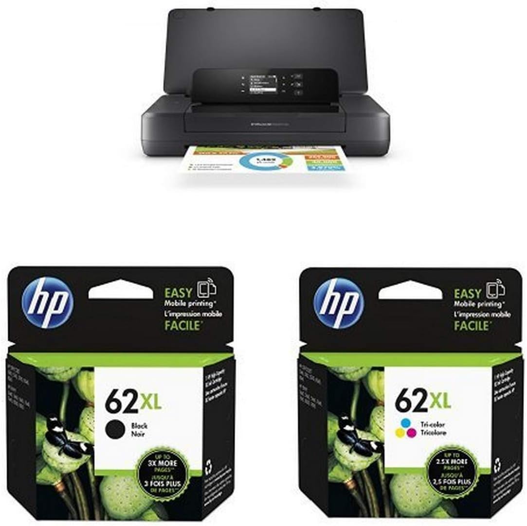 230816082320156_1 HP OfficeJet 200 Portable Printer with Wireless & Mobile Printing (CZ993A) ,Black - Image 1